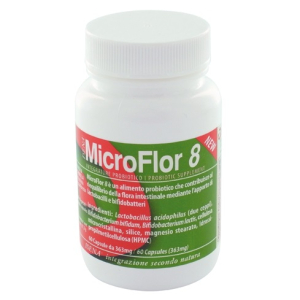 microflor 8 60 capsule vegetali bugiardino cod: 911116768 