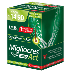 Cerca Offerte di migliocres act integratore per capelli sani e forti 30 compresse e acquista online