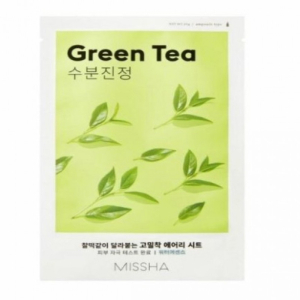 Missha airy fit sheet mask (green tea) 19 g