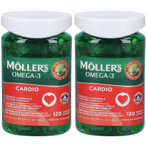 Cerca Offerte di moller's omega 3 cardio 120 capsule 2x171,6 g e acquista online