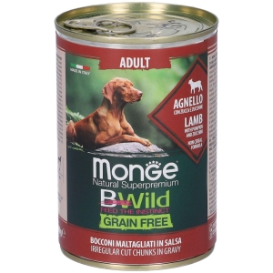 Cerca Offerte di monge bwild grain free dog adult agnello con zucca e zucchine 400g 5x4 e acquista online