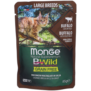Cerca Offerte di monge bwild large breeds cat bufalo e ortaggi 7x85 g e acquista online