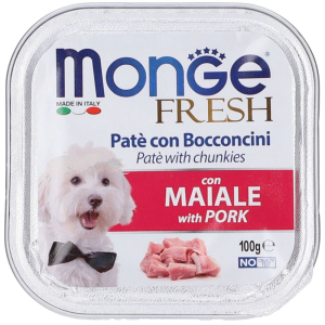 Cerca Offerte di monge fresh adult maiale paté con bocconcini set da 10 10x100 g e acquista online