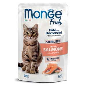 Cerca Offerte di Monge fresh cat sterilised salmone 85 g mangime e acquista online