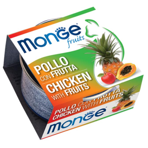 monge fruits pollo c/frutta80g bugiardino cod: 971134503 