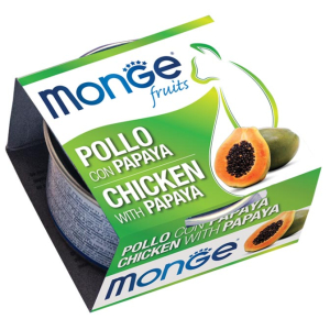 monge fruits pollo c/papaya80g bugiardino cod: 971134465 