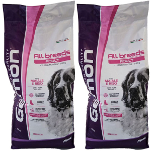 Cerca Offerte di monge gemon all breeds maiale riso cani adulti set da 2 2x15000 g mang e acquista online