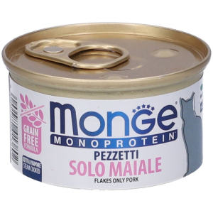 Cerca Offerte di monge monoprotein pezzetti solo maiale gatti adulti set da 10 10x80 g e acquista online