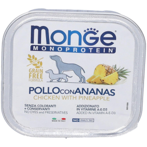 Cerca Offerte di monge monoprotein pollo con ananas cani adulti 150 g mangime e acquista online