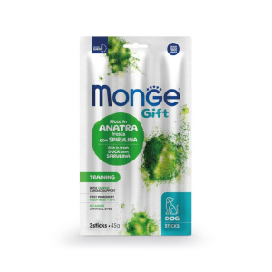 Monge sticks training per cani adulti anatra fresca con spirulina 45g 4684