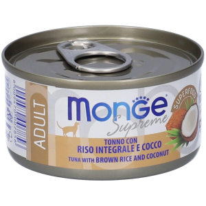 Cerca Offerte di monge supreme adult tonno con riso integrale cocco gatti adulti 4x80 g e acquista online