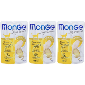 Cerca Offerte di monge supreme adult tonno con spigola e patate gatti 3x80 g mangime e acquista online
