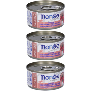 Cerca Offerte di monge supreme sterilised tonno con riso integrale mirtilli rossi gatti e acquista online