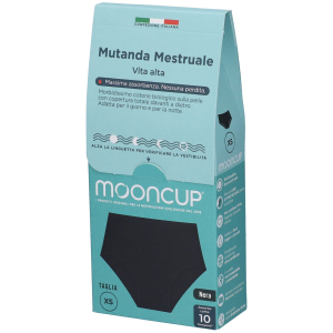 Mooncup mutanda mestruale vita alta colore nero taglia xs 1 pz altro