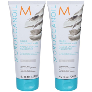 Cerca Offerte di moroccanoil platinum color depositing maschera per capelli 2x200 ml e acquista online
