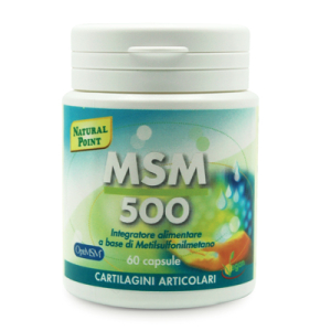 msm 500 60 capsule vegetali bugiardino cod: 970439788 