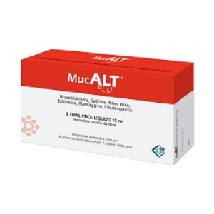 mucalt flu 8 oral stick monodose bugiardino cod: 930194360 