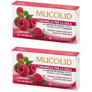 Cerca Offerte di mucolid bronc 24 caram. lumaca&lampone 2x70 g caramelle e acquista online