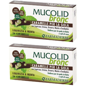 Cerca Offerte di mucolid bronc menta & liquirizia 24 caramelle 2x70 g e acquista online