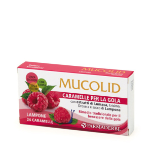 mucolid lumaca&lampone 24caram bugiardino cod: 974901795 