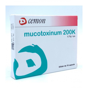 mucotoxinum 200k 10 capsule bugiardino cod: 881095828 