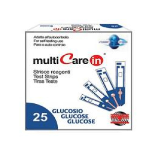 multicare in glucosio 25 strisce bugiardino cod: 937388472 