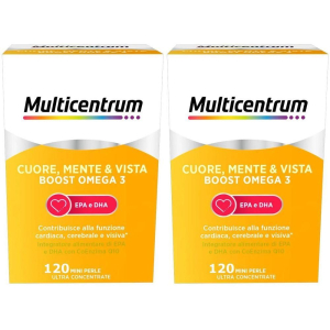 Cerca Offerte di multicentrum cuore mente vista boost omega 3 epa e dha, 120 capsule 2x e acquista online