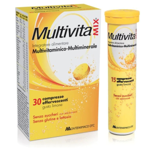 Multivitamix integratore di vitamine e minerali 30 compresse effervescenti