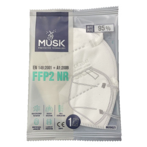 musk mascherina ffp2 white10pz bugiardino cod: 983793845 