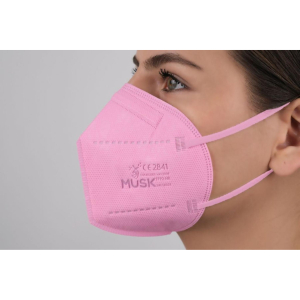 musk semimaschera ffp2 rosa1 pezzi bugiardino cod: 982761138 