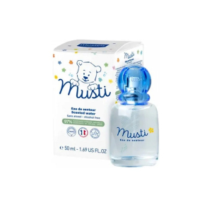 Mustela musti - acqua profumata senza alcool per la pelle e i capelli del bambino, 50 ml