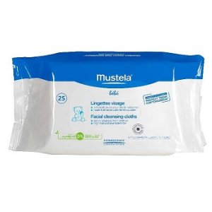 mustela salviette viso 25pz bugiardino cod: 971038827 