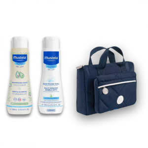 Mustela vanity set 2024 1 shampoo dolce 200 ml + 1 bagnetto mille bolle 200 ml