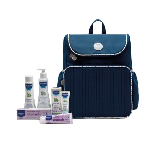 Cerca Offerte di Mustela zaino baby care con pasta cambio 50 ml + detergente delicato 200 ml + hydra bebe' viso 40 ml + fluido detergente 300 ml e acquista online