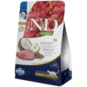 Cerca Offerte di N&d senior agnello e quinoa - alimento completo per gatti anziani 1,5 kg e acquista online