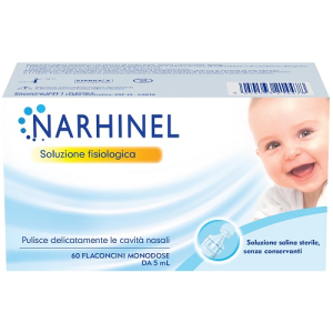 Narhinel soluzione fisiologica per la pulizia delicata delle cavità nasali 60 flaconcini monodose 5ml