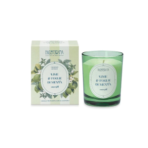 Nasoterapia lime e foglie di menta - energia candela profumata, 180g