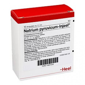 natrium pyruvicum inj 10f heel bugiardino cod: 909471195 