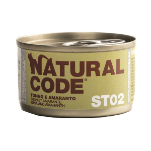 Cerca Offerte di natural code gatto lattina (st02) adulto sterilizzato tonno & amaranto 85 gr e acquista online