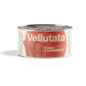 Natural code gatto lattina (v4) vellutata tonno & gamberetti 85 gr