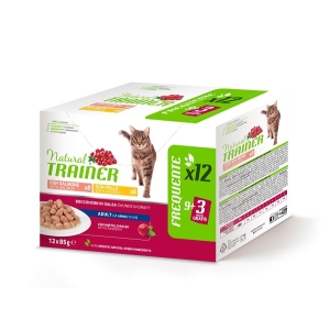 Cerca Offerte di Natural trainer adult multipack pollo e salmone bocconcini in salsa 12x85g trainer natural e acquista online