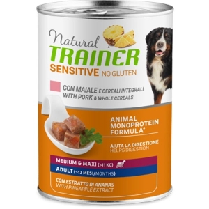 Cerca Offerte di Natural trainer cane sensitive no gluten medium & maxi adult con maiale e cereali 400g trainer natural e acquista online