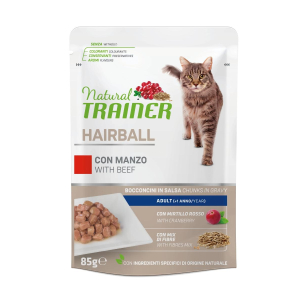 Cerca Offerte di natural trainer gatto hairball adult con manzo bocconcini in salsa 85g trainer natural e acquista online
