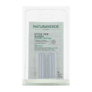 Naturaverde pharma stick dopobarba uomo lenitivo pelli sensibili 2x5g