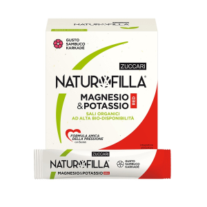 Naturofilla magnesio & potassio red gusto sambuco-karkade' 28 stick pack