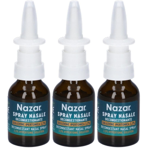 Cerca Offerte di nazar spray nasale decongestionante soluzione ipertonica 2,2% 3x20 ml e acquista online