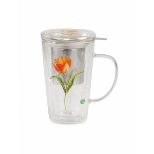 Cerca Offerte di Neavita rituali botanici herbal infuser infusiera in vetro con doppia parete tulipano giallo con filtro da 300ml e acquista online