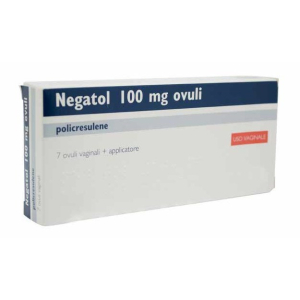 negatol 7 ovuli vaginale 0,1g c/applic bugiardino cod: 004667022 