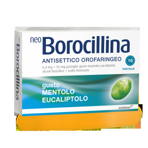 neoborocillina - antisettico orofaringeo bugiardino cod: 004901195 