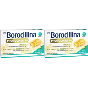 Cerca Offerte di neoborocillina propolmiele+ miele/eucalipto pastiglie set da 2 2x16 pz e acquista online